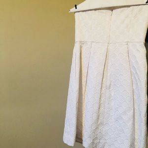 White House Black Market strapless dress.